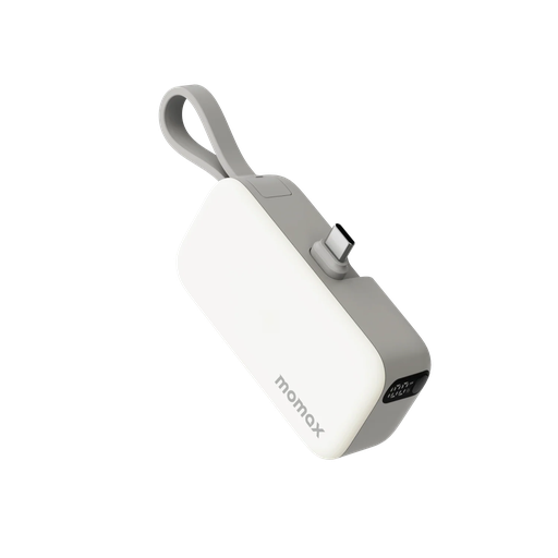 1-Power Mini 3-in-1 Power Bank 5000mAh USB-C White
