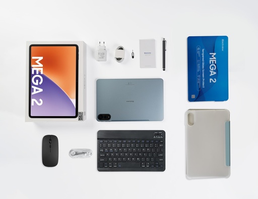 Blackview MEGA 2 – 12" Android 15 Tablet με WiFi | 12GB RAM, 256GB ROM | Space Blue Set