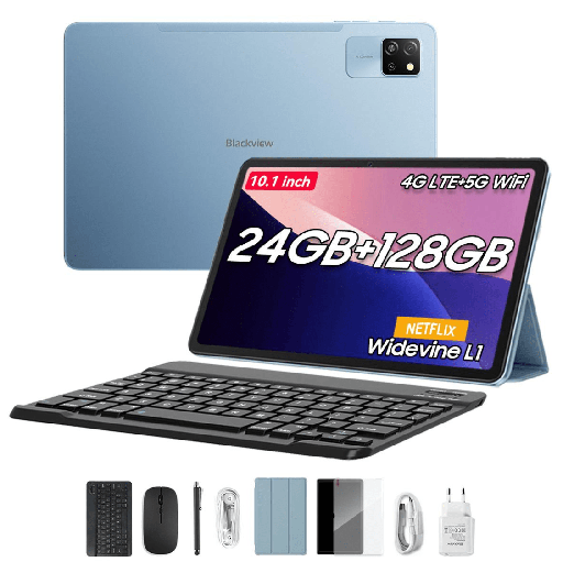 BlackView Tab 60 Pro 10.1" με WiFi & 4G (8GB/128GB) Set Sunny Blue