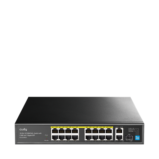 Cudy FS1018PS1 v3 – Unmanaged PoE+ Switch με 16x PoE θύρες και 2 uplink