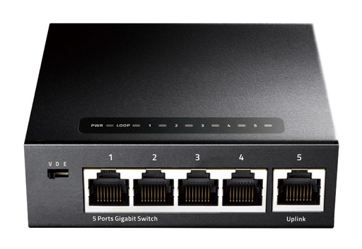 Cudy GS105 – Unmanaged L2 Switch με 5 θύρες Gigabit Ethernet