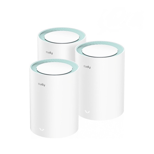 Cudy M1300 WiFi Mesh Network Access Point Wi‑Fi 5 Dual Band (2.4 & 5GHz) σε Τριπλό Kit