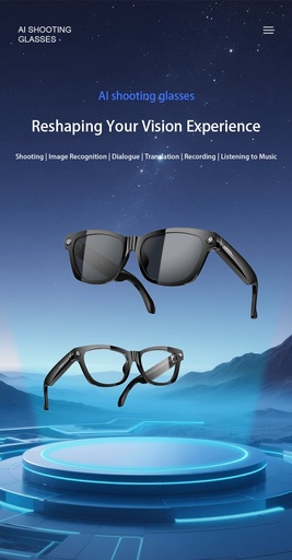 Blackview BV100 AI glasses 2K HD 800W Pixels Smart Glasses Polarized