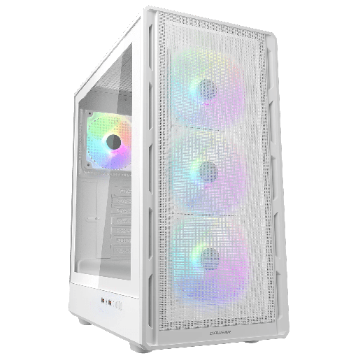 Cougar Airface Pure RGB Mid Tower Κουτί Υπολογιστή με Tempered Glass και 4x120mm RGB Fans Λευκό