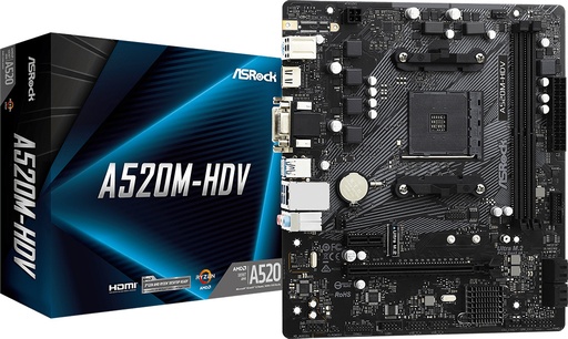 ASRock A520M-HVS Motherboard Micro ATX με AMD AM4 Socket