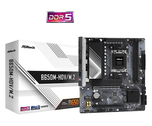 ASRock B650M-HDV/M.2 Motherboard Micro ATX με AMD AM5 Socket