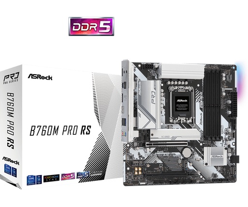 ASRock B760M Pro RS Motherboard Micro ATX με Intel 1700 Socket DDR5