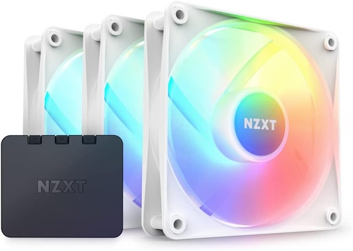 NZXT F120 RGB Core Triple Pack White