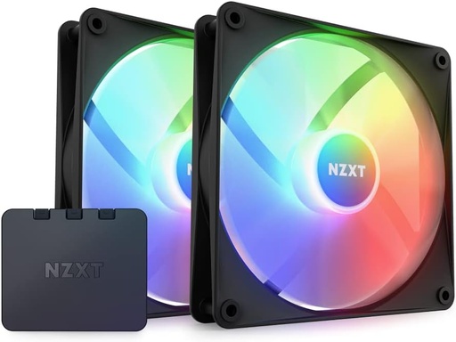 NZXT F140 RGB Core Twin Pack Black