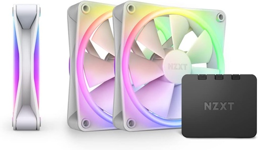 NZXT F120 RGB Duo Triple Pack White