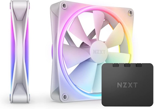 NZXT F140 RGB Duo Twin Pack White