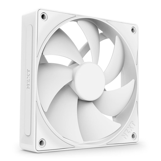 NZXT F120P Case Fan με Λευκό Φωτισμό και Σύνδεση 4-Pin PWM Λευκό