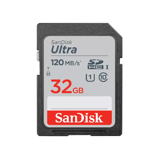 SanDisk Ultra 32GB SDHC Memory Card 120MB/s