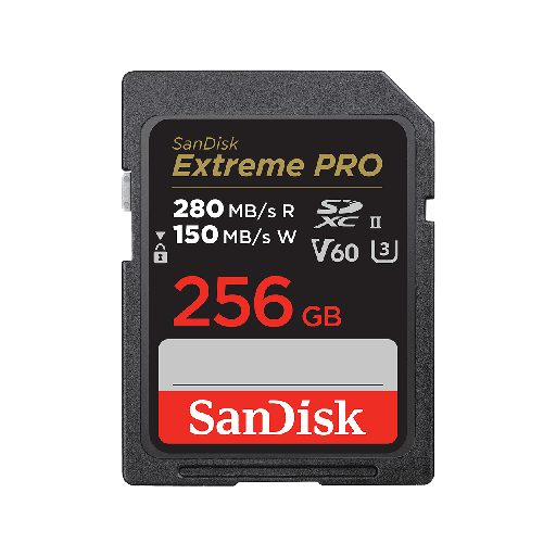Sandisk Extreme Pro SDXC 256GB V60, C10, UHS-II