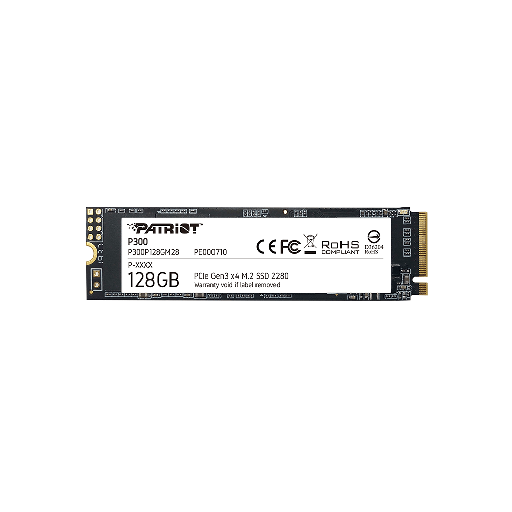 PATRIOT P300, 128GB M2/2280 PCIe3x4/NVMe 1600/0600MBs