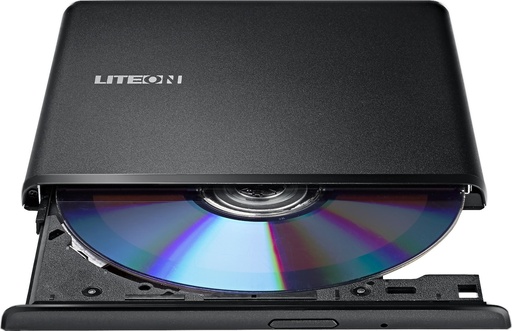 LiteOn ES1 Εξωτερικός Οδηγός Εγγραφής/Ανάγνωσης DVD/CD για Desktop / Laptop Μαύρο