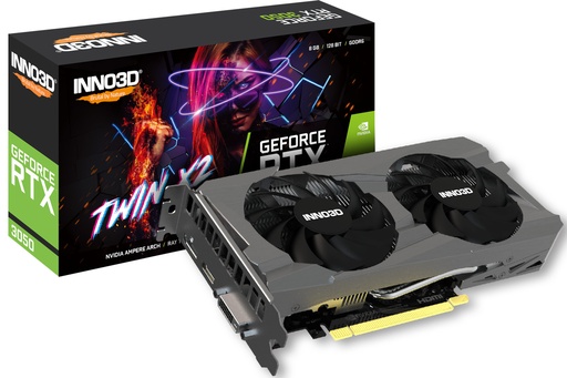 INNO3D GeForce RTX 3050 8GB GDDR6 – Twin X2