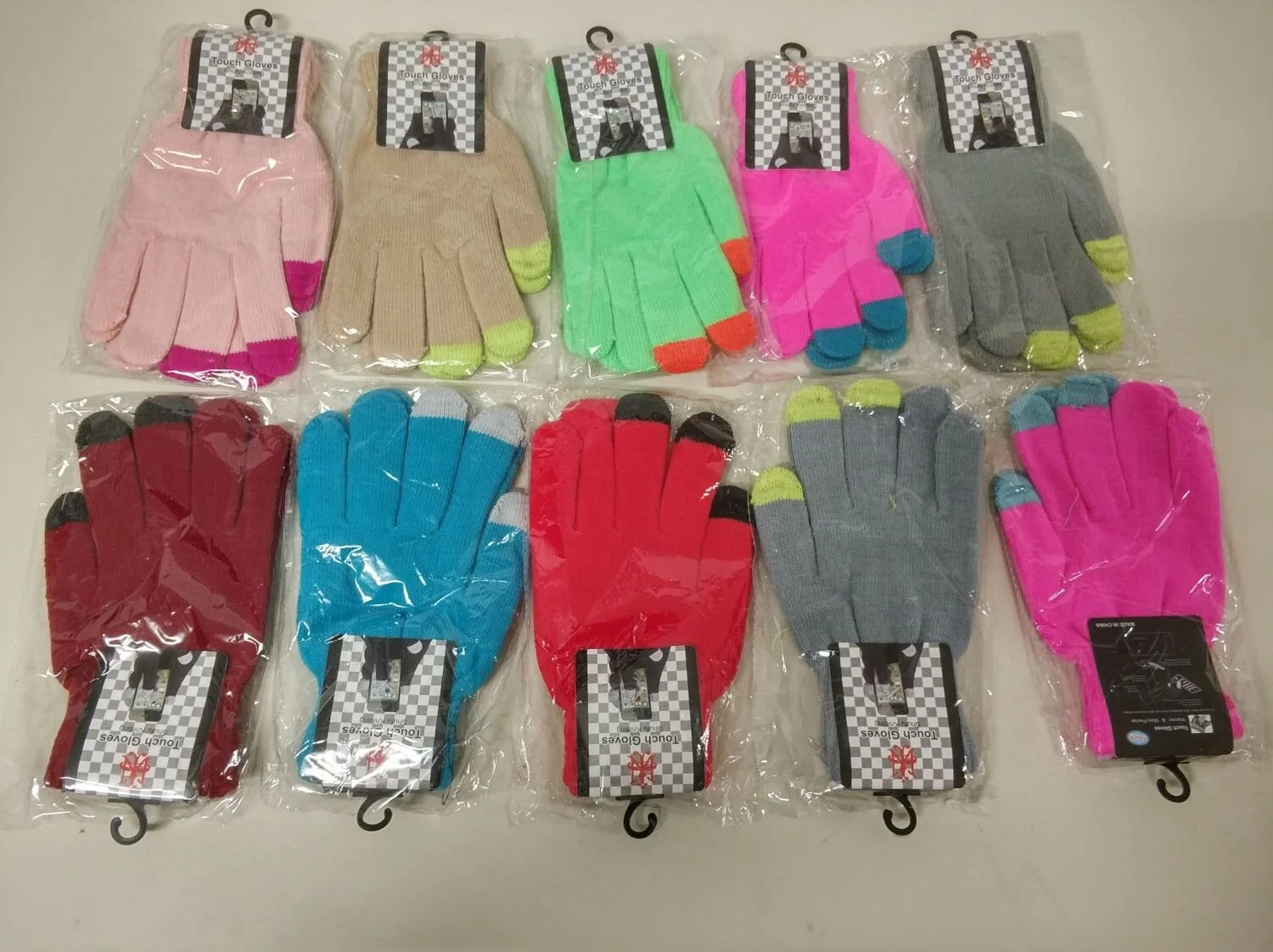 Γάντια Πλεκτά Οθόνης Αφής Πολύχρωμα Γάντια Πλεκτά Οθόνης Αφής Πολύχρωμα