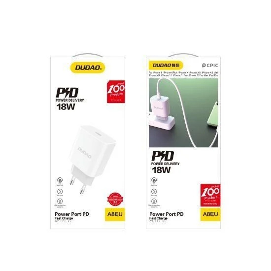 Dudao PD 18W ταχυφορτιστής QC3 Type-C Dudao PD 18W ταχυφορτιστής QC3 Type-C