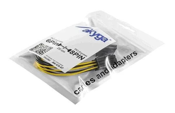 Αντάπτορας με Καλώδιο Akyga PCI-E 6 pin Θηλυκό / PCI-E 8 pin Αρσενικό 20cm Αντάπτορας με Καλώδιο Akyga PCI-E 6 pin Θηλυκό / PCI-E 8 pin Αρσενικό 20cm
