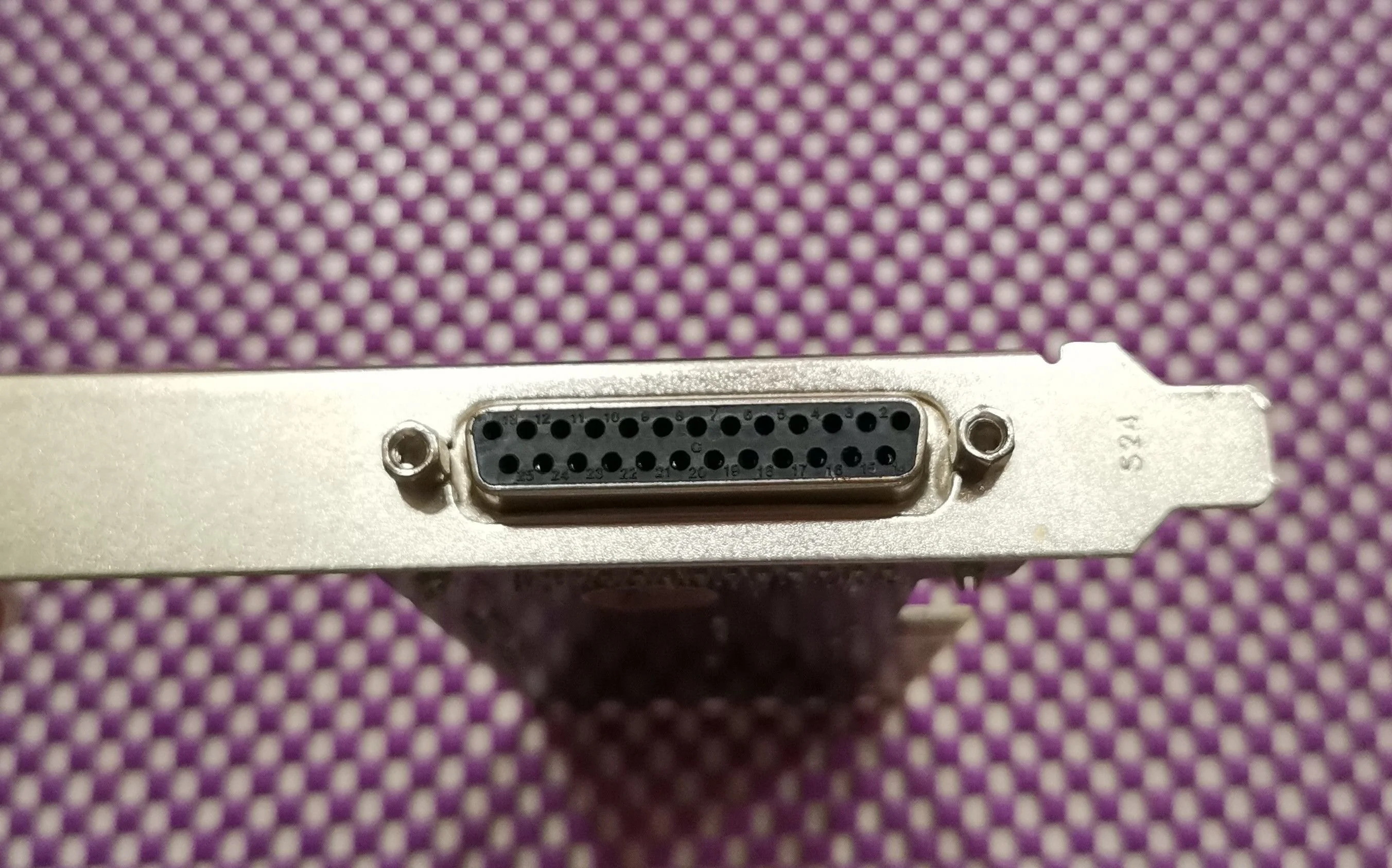 PARALLEL PCI CARD USED