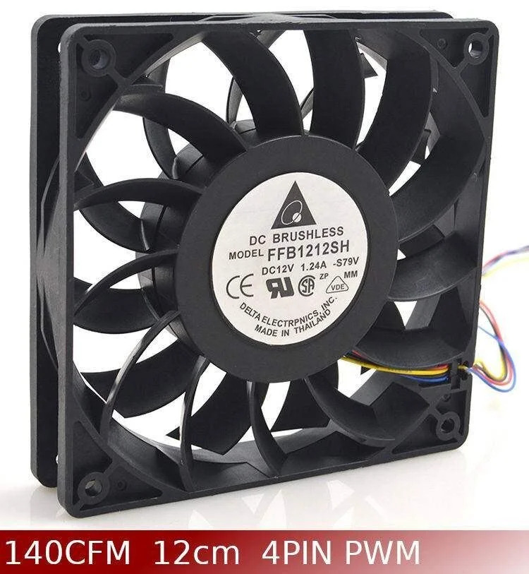 120mm Case Fan Ultra Airflow 140CFM PWM