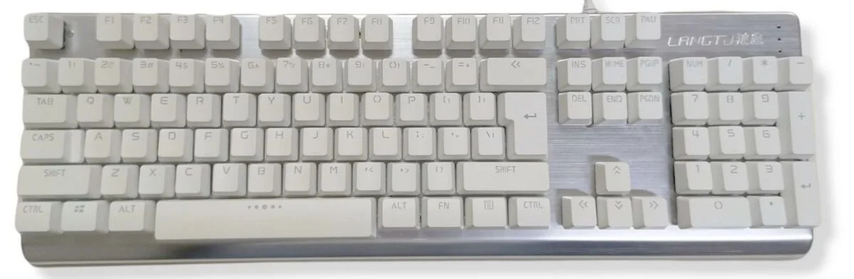 LangTu G100 Gaming Mechanical Keyboard (Blue Switches) White