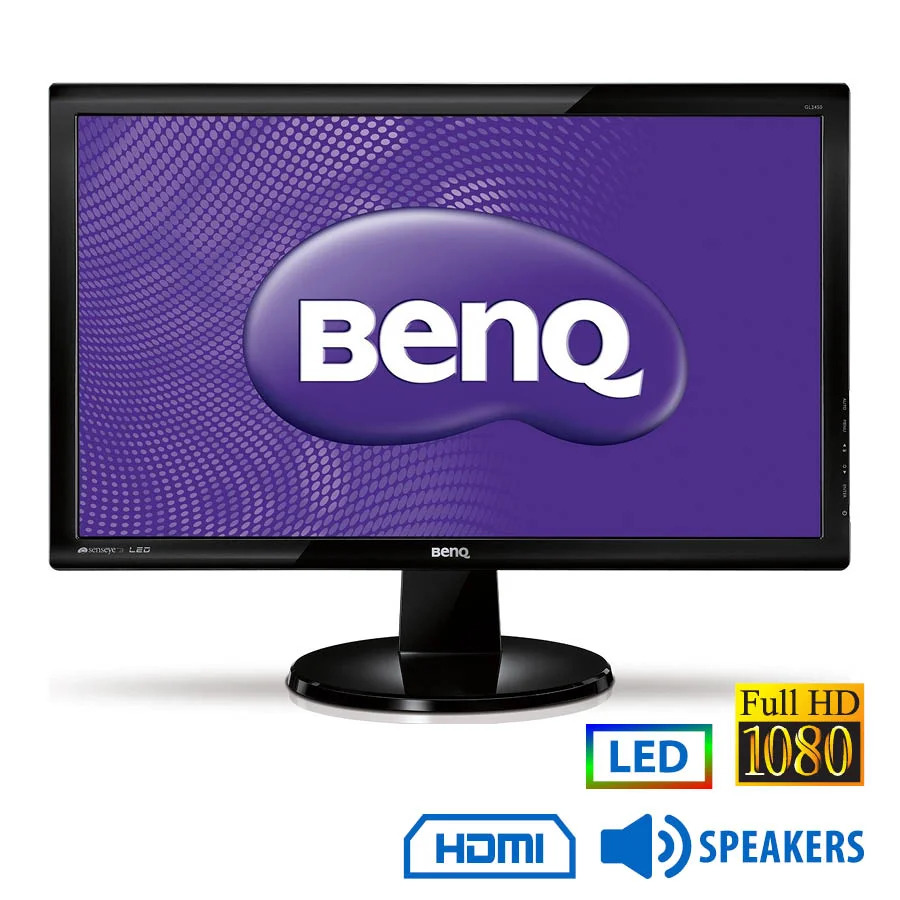 Used (A-) Monitor GL2450H LED/Benq/24\\"FHD/1920x1080/Wide/Black/w/Speakers/Grade A-/D-SUB & DVI-D & H Used (A-) Monitor GL2450H LED/Benq/24\\"FHD/1920x1080/Wide/Black/w/Speakers/Grade A-/D-SUB & DVI-D & H