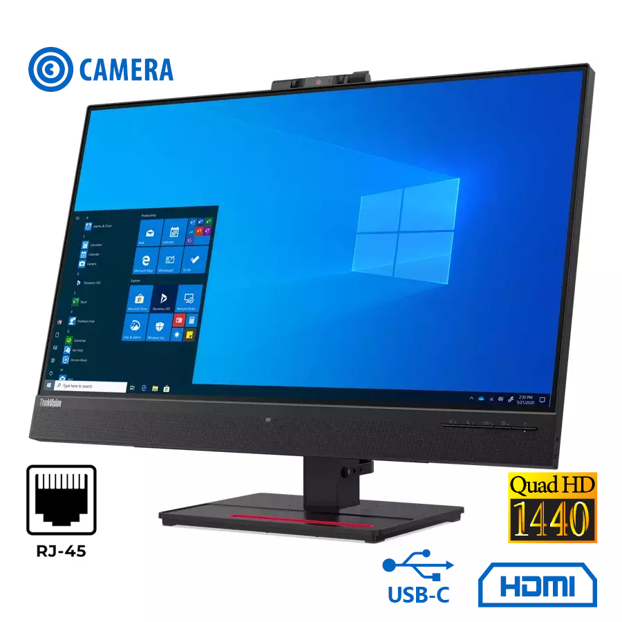 Used Monitor ThinkVision T27hV-20 IPS/Lenovo/27``QHD/2560x1440/Wide/Black/Camera/w/Speakers/DP & HDM Used Monitor ThinkVision T27hV-20 IPS/Lenovo/27``QHD/2560x1440/Wide/Black/Camera/w/Speakers/DP & HDM
