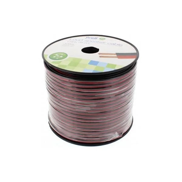 Καλώδιο Ηχείου Well 100m 2x1.50mm2 CCA Μαύρο/κόκκινο LSP-CCA1.50BR-100-WL Καλώδιο Ηχείου Well 100m 2x1.50mm2 CCA Μαύρο/κόκκινο LSP-CCA1.50BR-100-WL