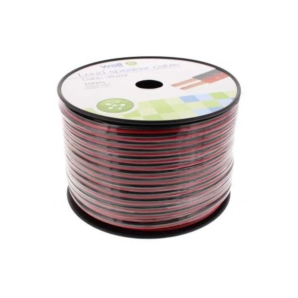 Καλώδιο Ηχείου Well 100m 2x2.50mm2 CCA Μαύρο/κόκκινο LSP-CCA2.50BR-100-WL Καλώδιο Ηχείου Well 100m 2x2.50mm2 CCA Μαύρο/κόκκινο LSP-CCA2.50BR-100-WL