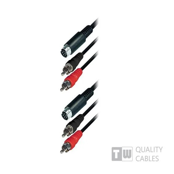 5M 2RCA Plug+S-Vhs To 2RCA Plug To S-Vhs, Nickel 5M 2RCA Plug+S-Vhs To 2RCA Plug To S-Vhs, Nickel