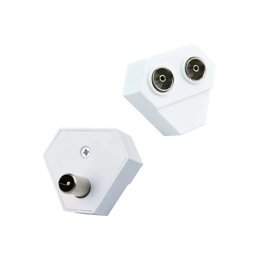 Πλαστικό Splitter TV 9.5MM Λευκό Πλαστικό Splitter TV 9.5MM Λευκό