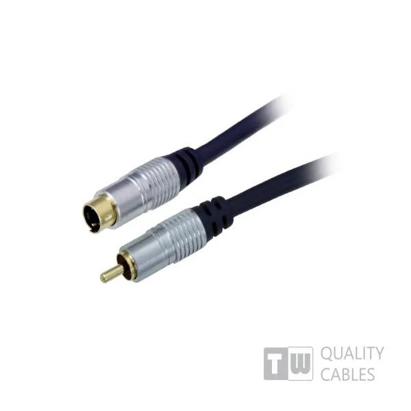 Gold 3M Hq Premium S-Video Plug To Rca M blister pack Gold 3M Hq Premium S-Video Plug To Rca M blister pack