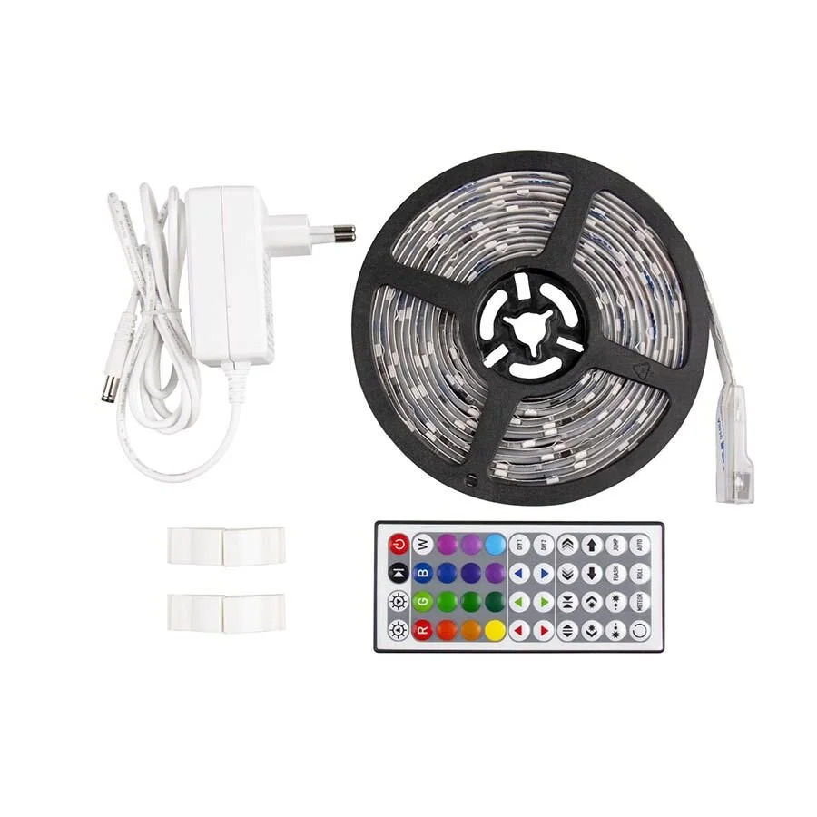 Ταινία LED RGB 5M 12V/24W με τηλεχειριστήριο και τροφοδοτικό LEDSTRGBD-5050-243010S202/5-WL Ταινία LED RGB 5M 12V/24W με τηλεχειριστήριο και τροφοδοτικό LEDSTRGBD-5050-243010S202/5-WL