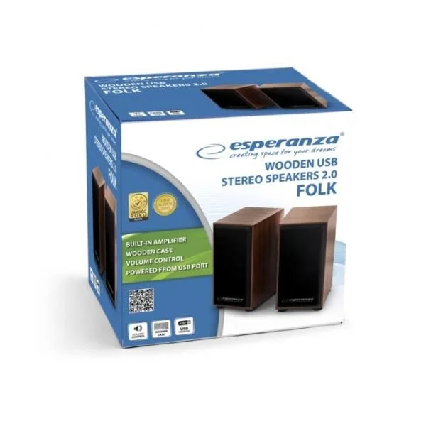 Ηχείο 2.0 Channel 6W Ξύλινο EP122 Ηχείο 2.0 Channel 6W Ξύλινο EP122