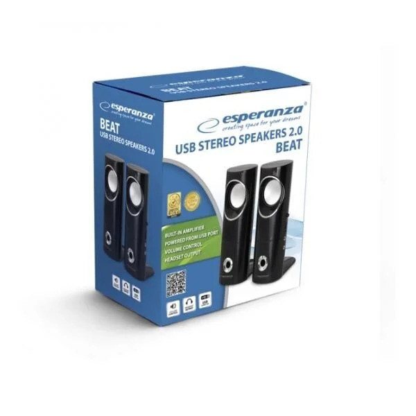 Ηχείο 2.0 Channel Μαύρο EP121 Ηχείο 2.0 Channel Μαύρο EP121