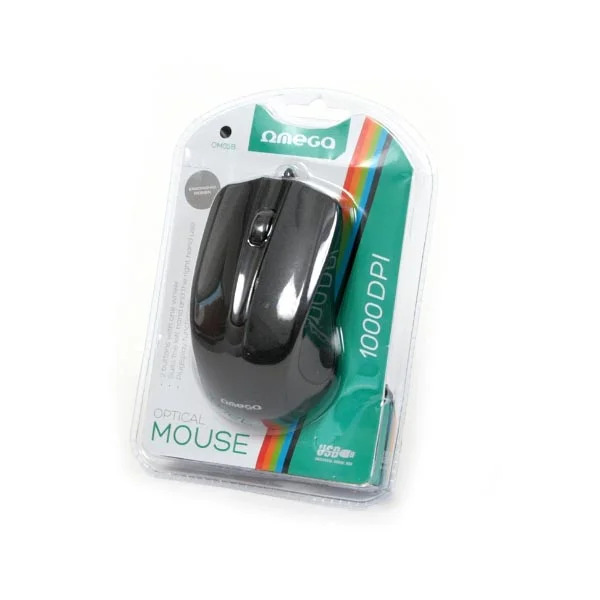 OMEGA Ποντίκι οπτικό μαύρο OM05B OMEGA Ποντίκι οπτικό μαύρο OM05B