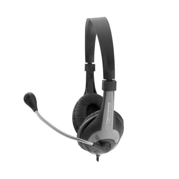 Ακουστικό με μικρόφωνο μαύρο EH158K Ακουστικό με μικρόφωνο μαύρο EH158K