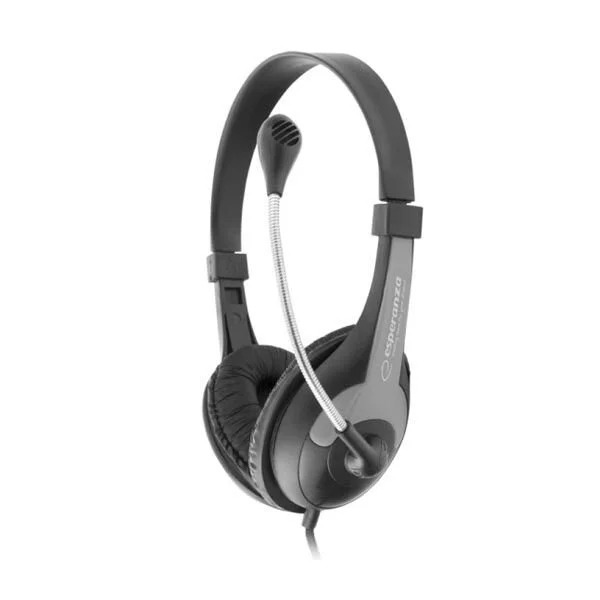 Ακουστικό με μικρόφωνο μαύρο EH158K Ακουστικό με μικρόφωνο μαύρο EH158K