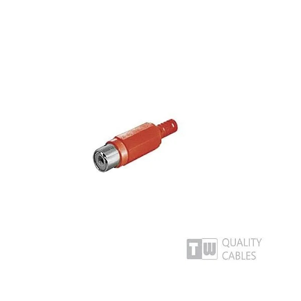 Rca Female Connector Av-Ra02rg Red Rca Female Connector Av-Ra02rg Red