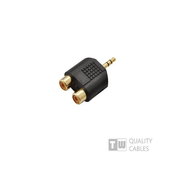 Adaptor Type St3.5MM M/X2rca F συσκ. 10τμχ Adaptor Type St3.5MM M/X2rca F συσκ. 10τμχ