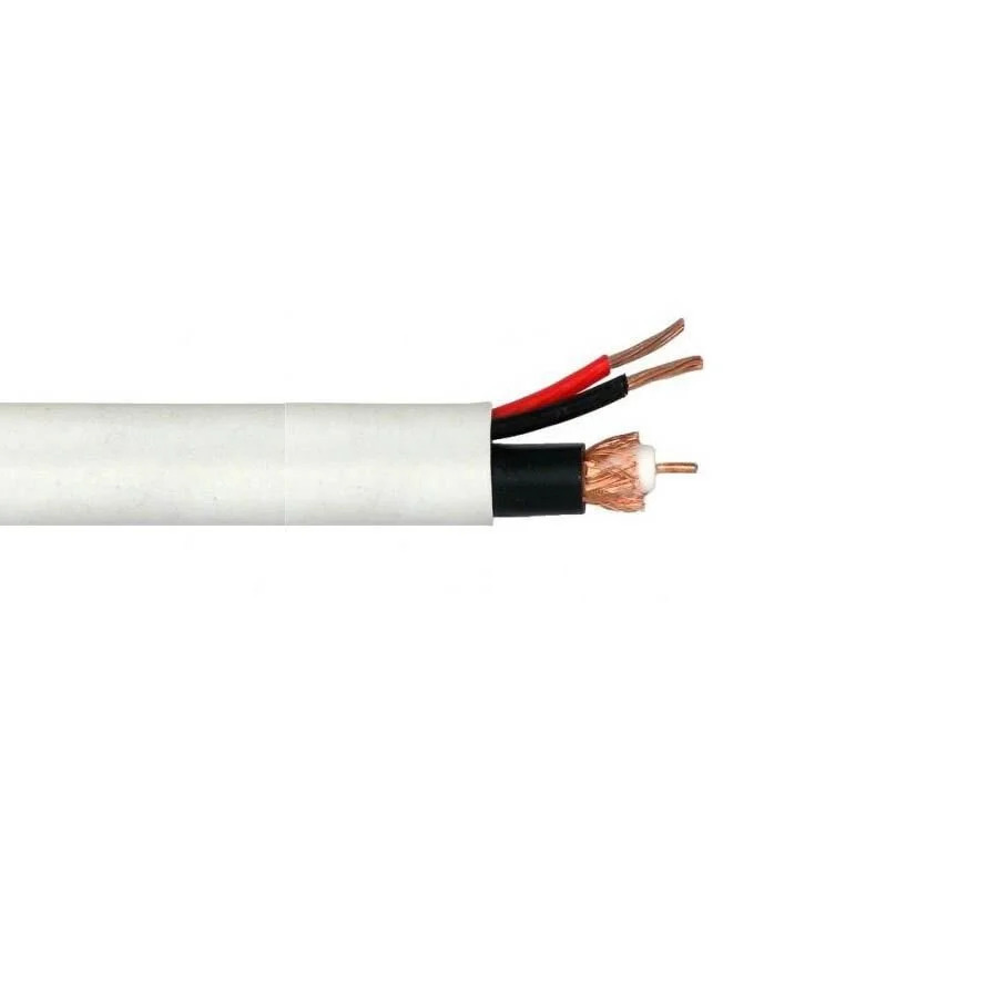 Κάμερα Cable 100M/Roll Cctv Mini RG59/2x 2.50mm2, 75 ohm, White, 100m Κάμερα Cable 100M/Roll Cctv Mini RG59/2x 2.50mm2, 75 ohm, White, 100m