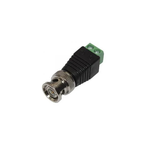 BNC Male connector to terminal 2.1mm DC jack Well BNC-M-TBS BNC Male connector to terminal 2.1mm DC jack Well BNC-M-TBS