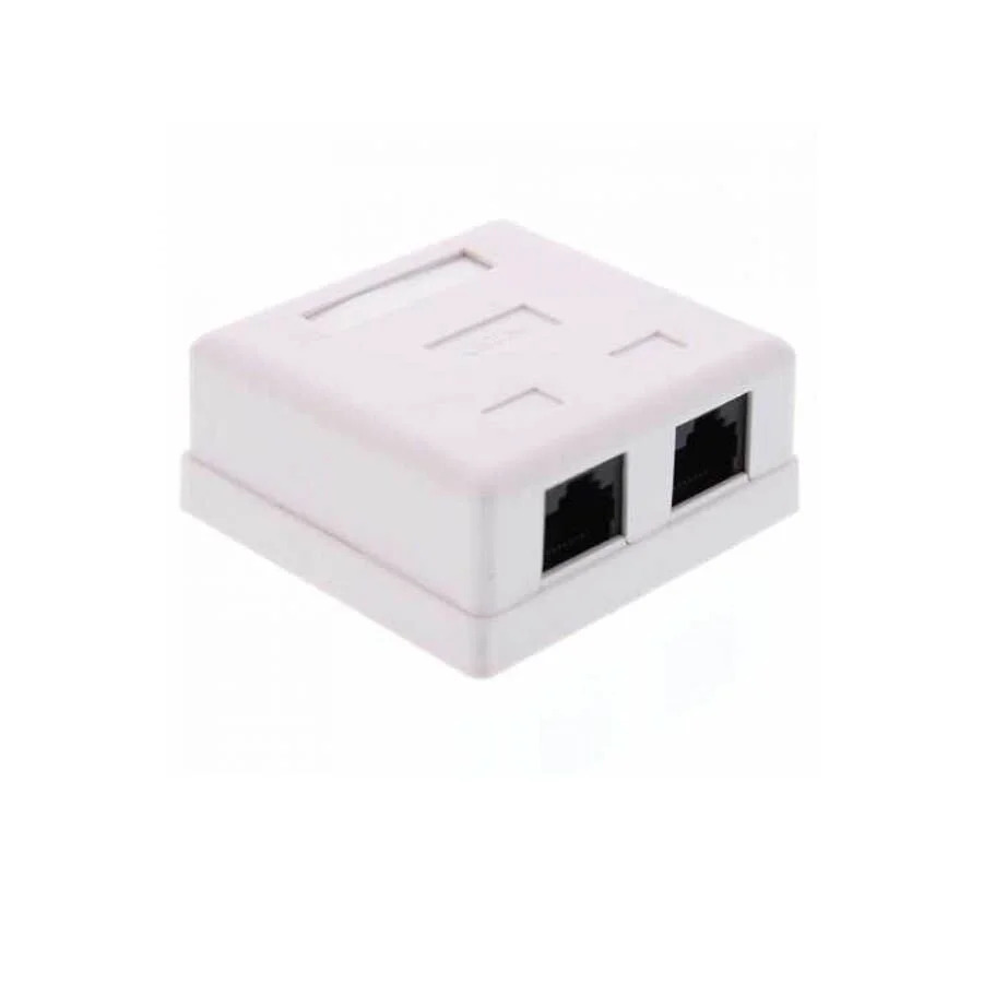 Πρίζα Cat5e 2 Port Well LANBOX-SM-U5X2-WL Πρίζα Cat5e 2 Port Well LANBOX-SM-U5X2-WL