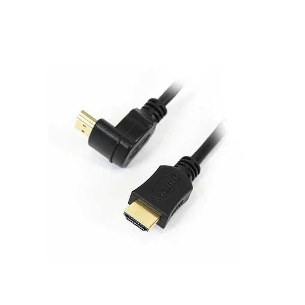 Καλώδιο Hdmi Μ/Μ 3m 1.4V γωνία Gold OMEGA Blister packing Καλώδιο Hdmi Μ/Μ 3m 1.4V γωνία Gold OMEGA Blister packing