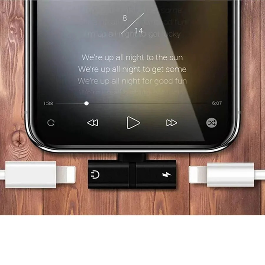 Lighting Splitter Music and Charging at the same time for iPhone Lighting Splitter Music and Charging at the same time for iPhone