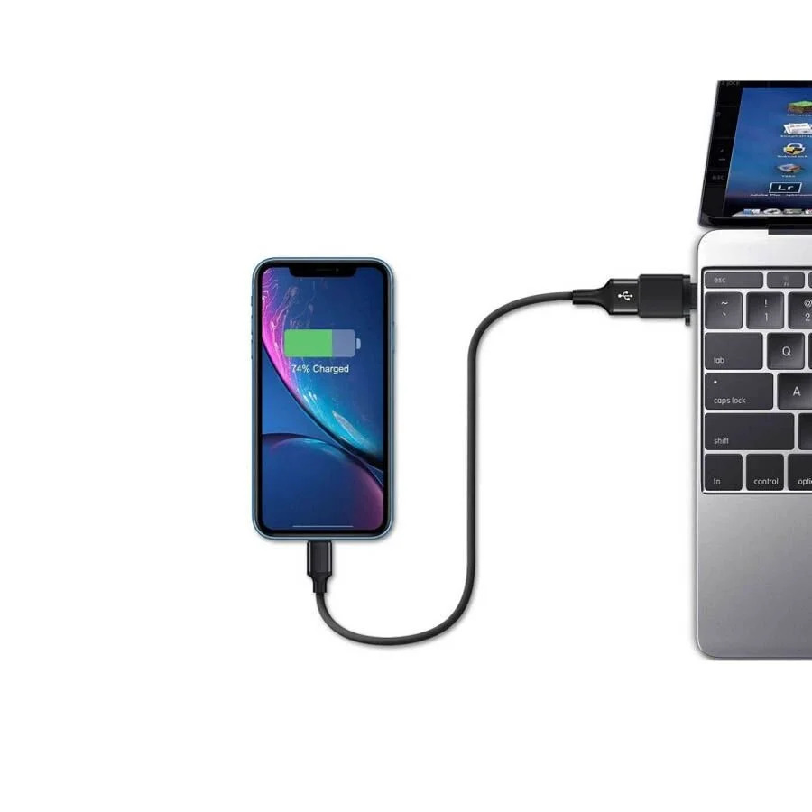 Μετατροπέας LONG TYPE C FEMALE ΣΕ USB 3.0 MALE 2.4A BLACK Μετατροπέας LONG TYPE C FEMALE ΣΕ USB 3.0 MALE 2.4A BLACK