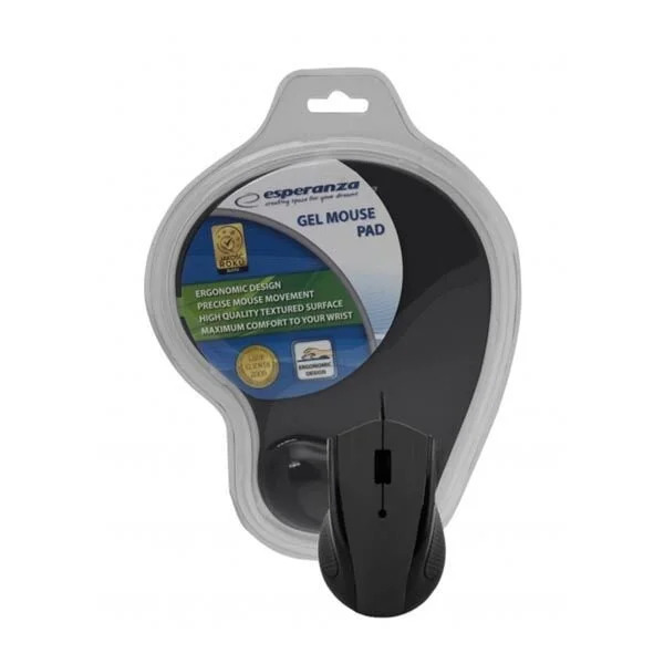 Σετ Ενσύρματο Ποντίκι με Gel Mouse Pad μαύρο EM125K Σετ Ενσύρματο Ποντίκι με Gel Mouse Pad μαύρο EM125K