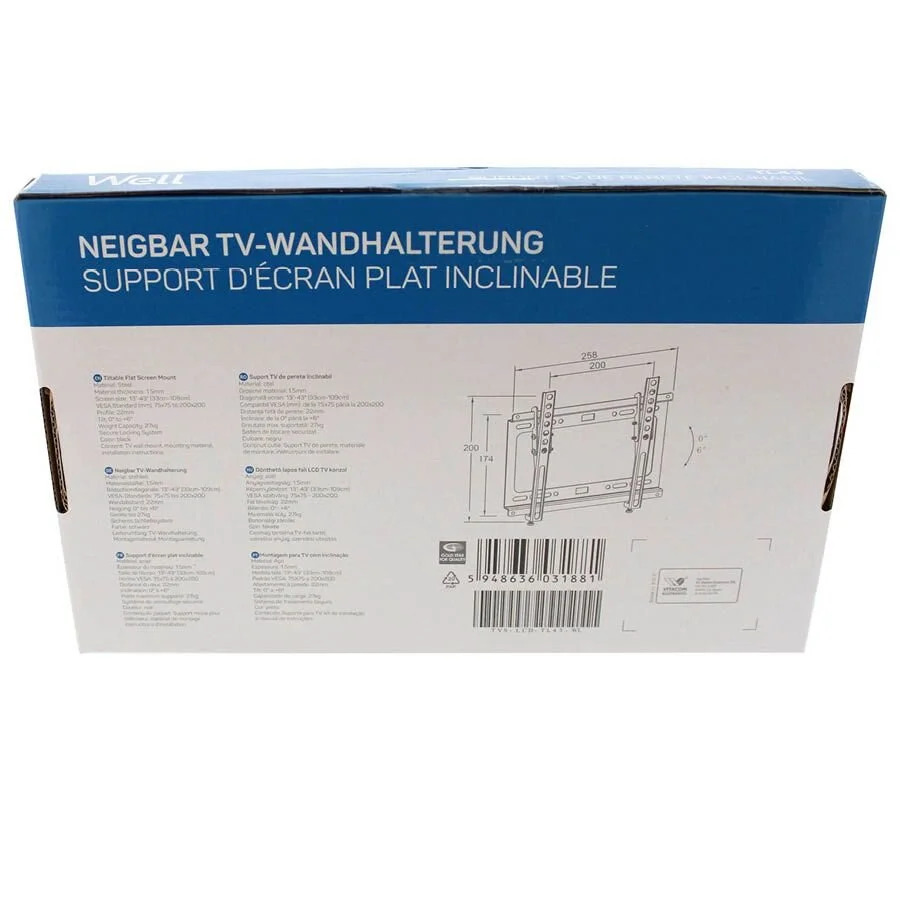 Βάση TV Well 13"- 43" Ρυθμιζόμενη TVS-LCD-TL43-WL Βάση TV Well 13"- 43" Ρυθμιζόμενη TVS-LCD-TL43-WL
